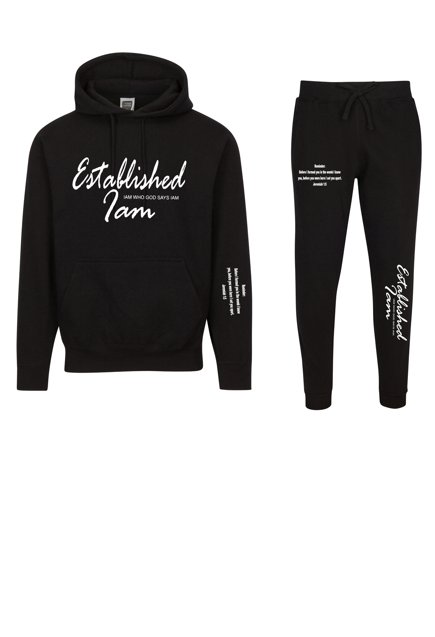 Black Scripture hoodie