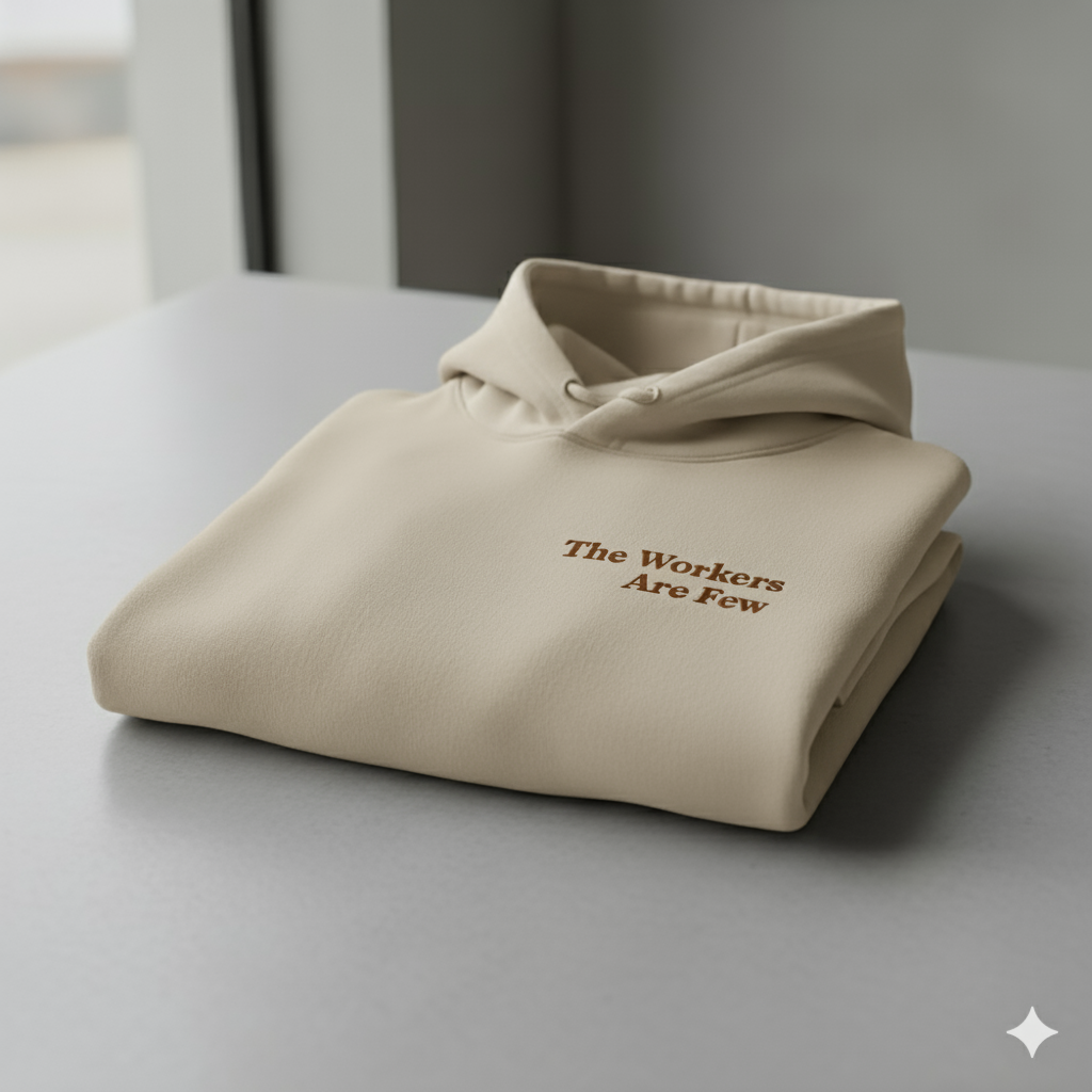 The Workers Are Few Hoodie Maroon