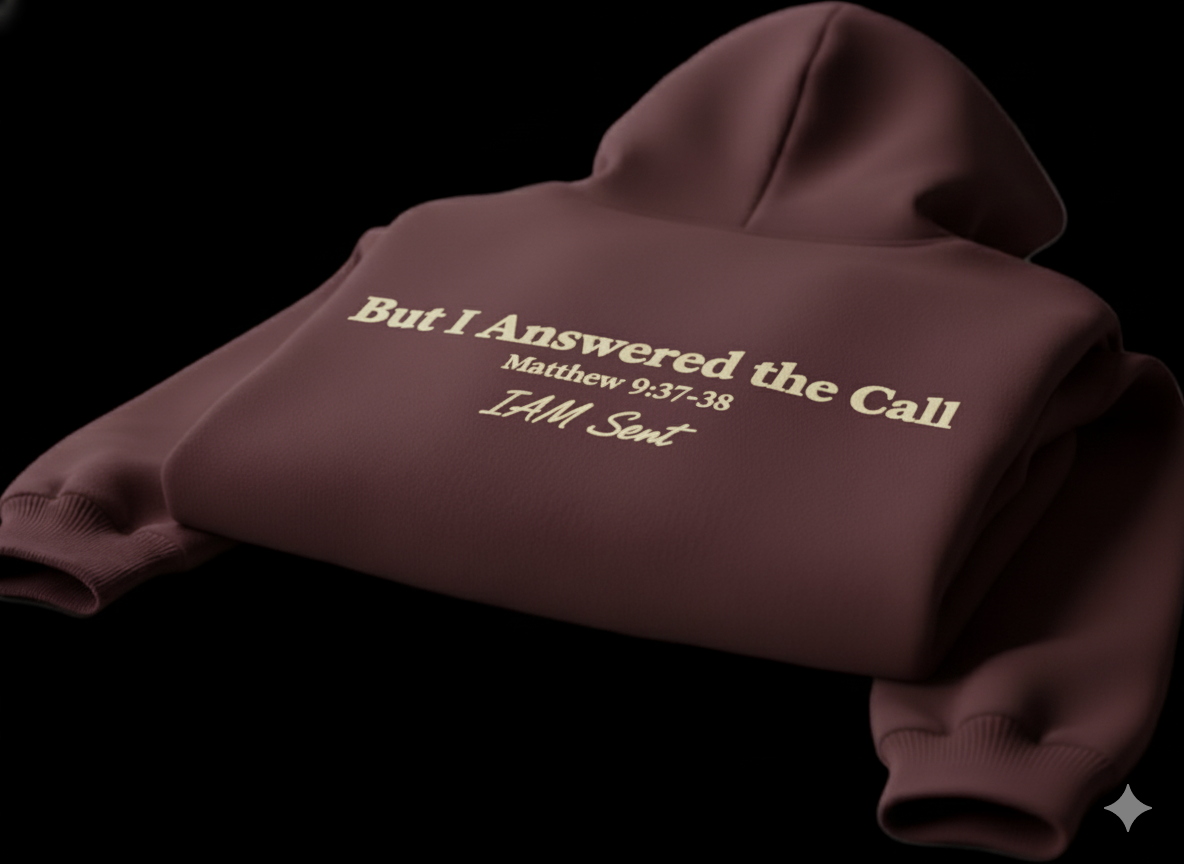 The Workers Are Few Hoodie Maroon