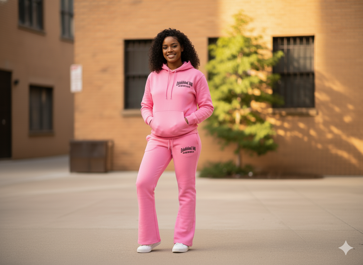 Established I AM Loungewear Set Pink