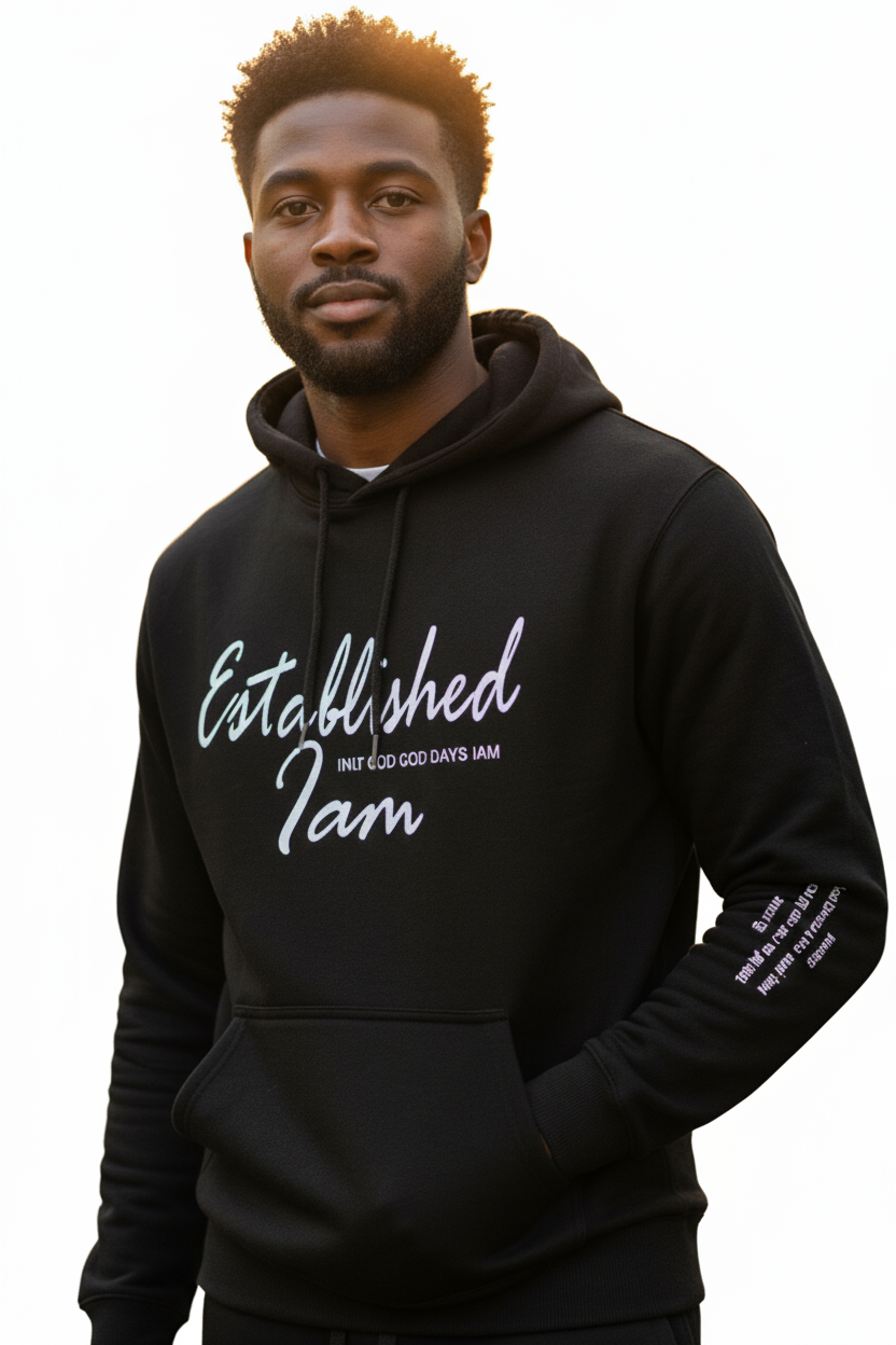 Black Scripture jogger