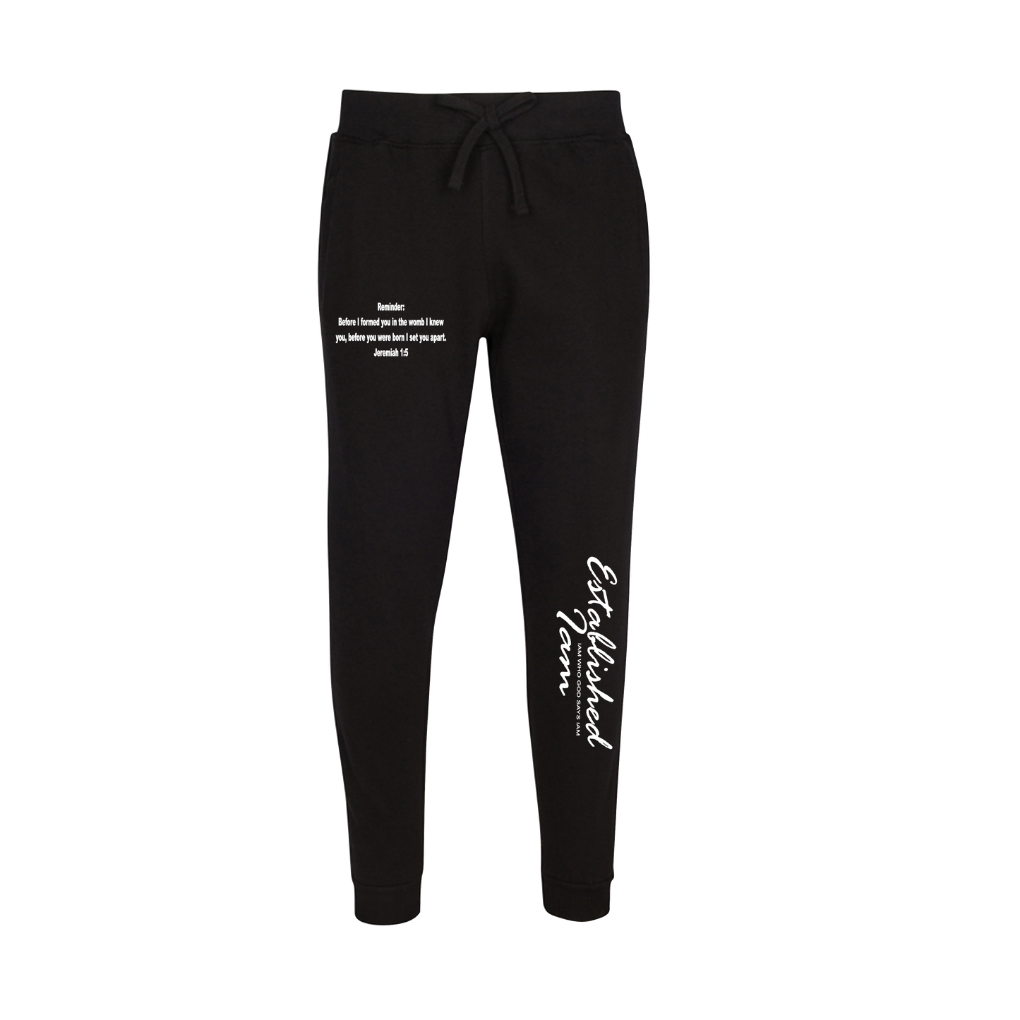 Black Scripture jogger